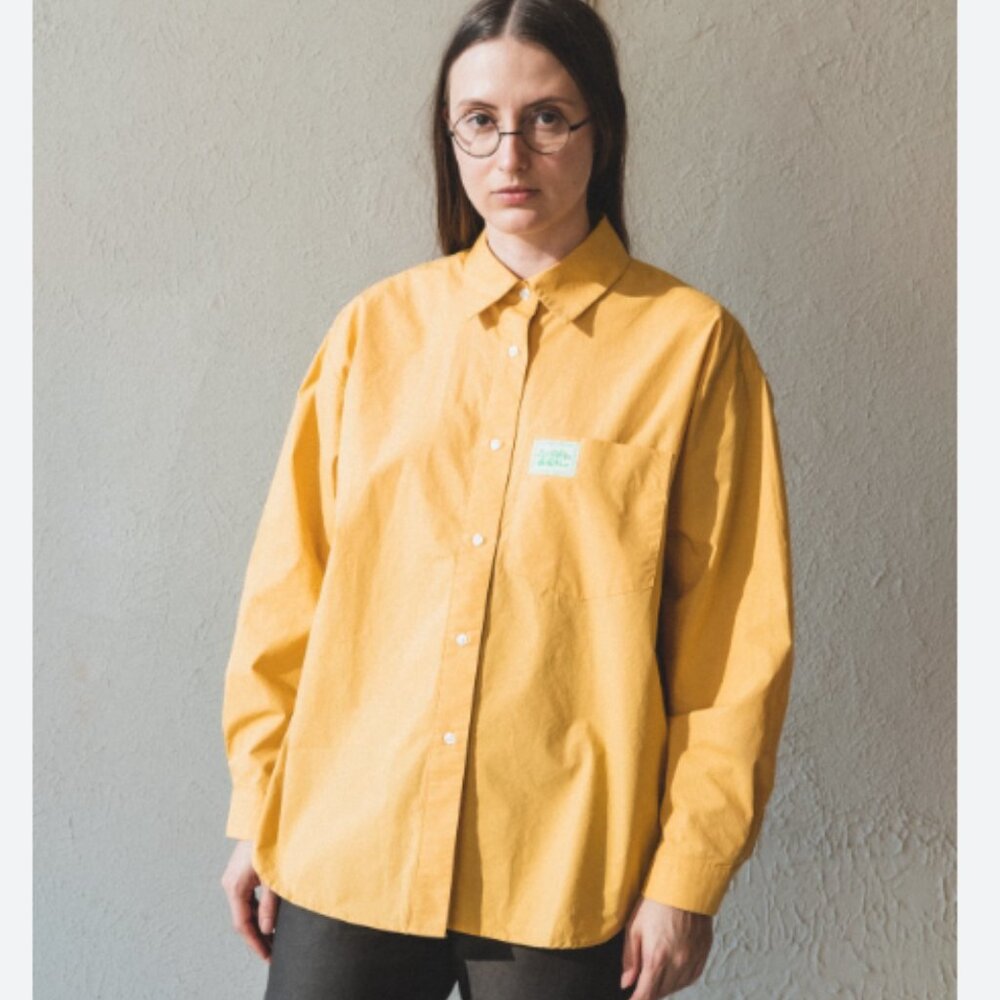 Paloma Wool Yellow Bon Button Down Shirt Size L